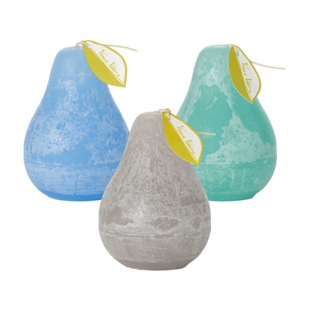 Crystal Waters Pear Candles Kit Set Of 3