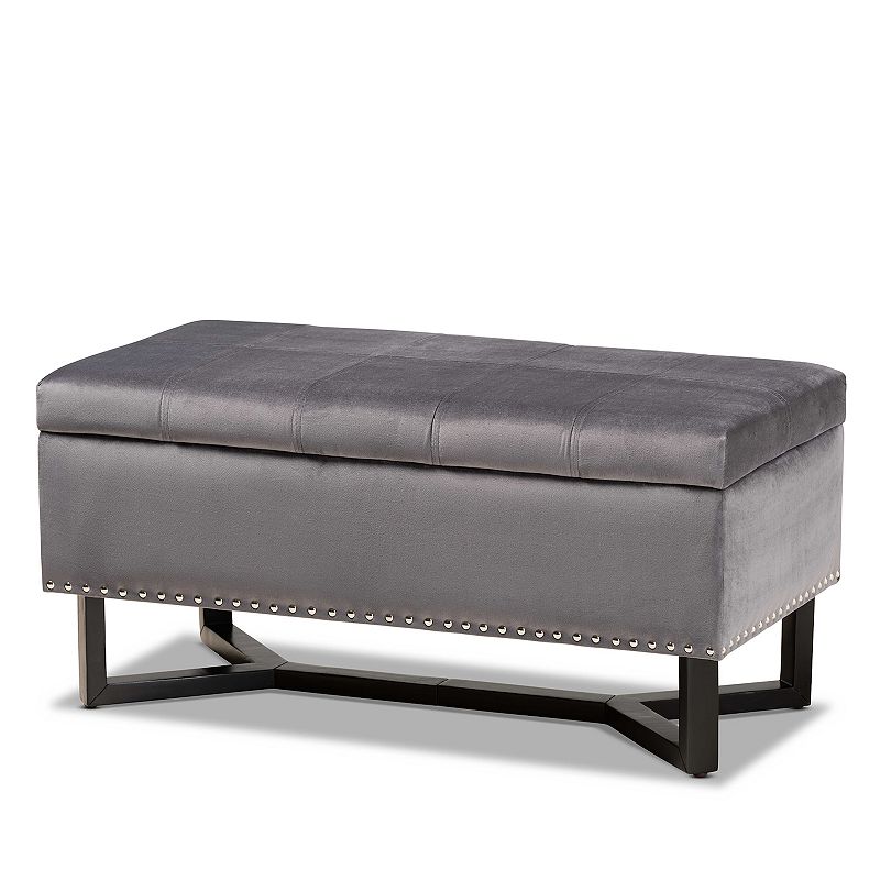 Baxton Studio Esther Storage Ottoman