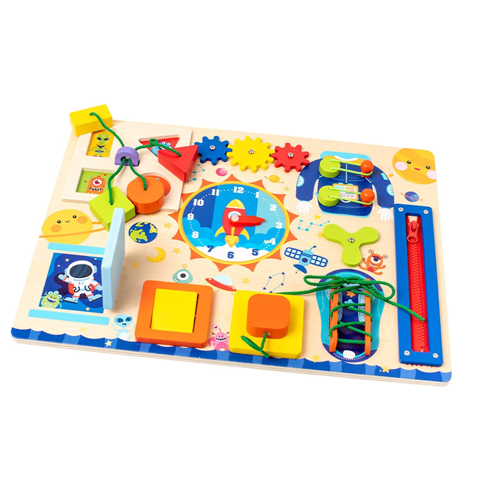 Busy Board Sensory Board Fine Motor Skills Activity Board Toy For Boys Gifts B