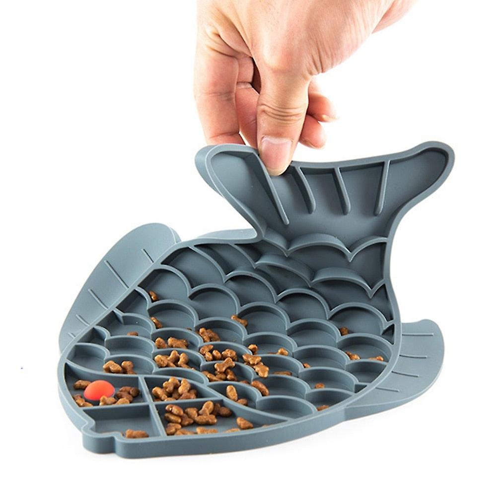 Fish shape slow feeder