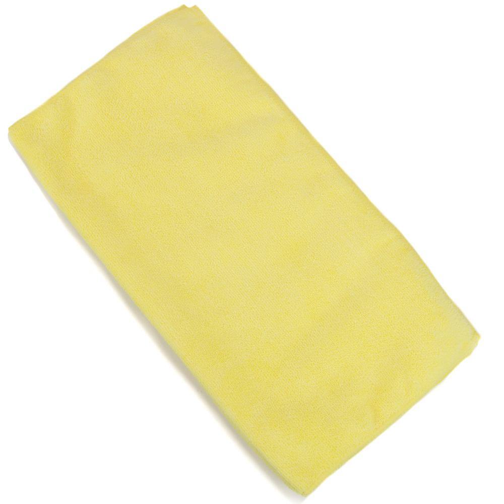 Zwipes Microfiber Cleaning Cloths 16in. x 16in. Yellow (12-Pack) H1-728