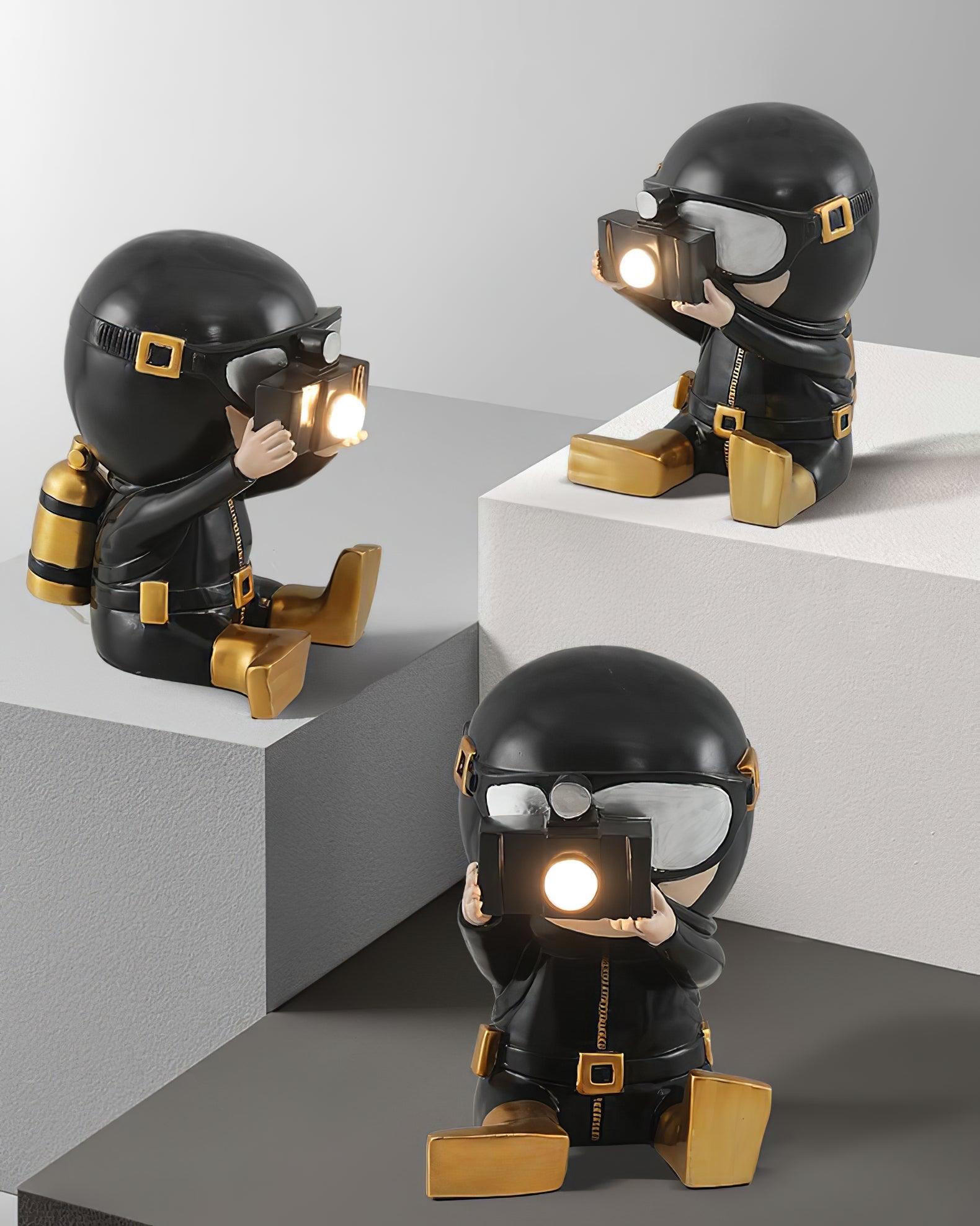 Adventurer Resin Table Lamp