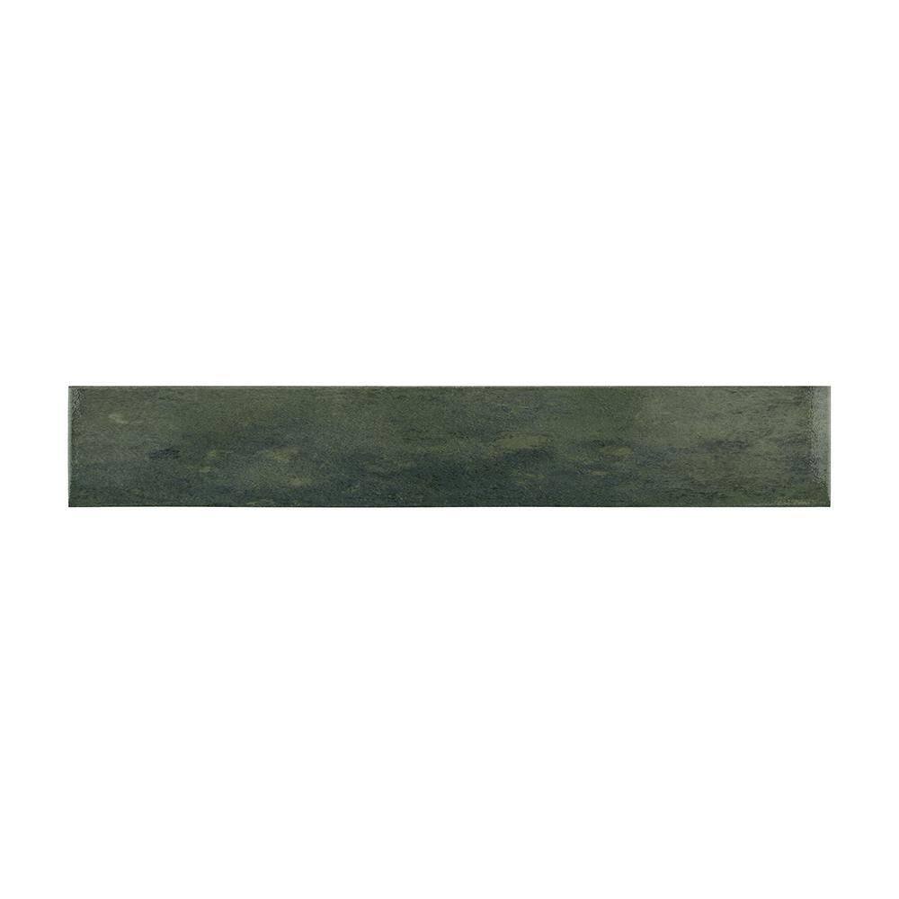 Jeffrey Court Typhoon Green 3 in. x 18 in. Subway Gloss Porcelain Wall and Floor Tile (10.76 sq. ft.Case) 13060