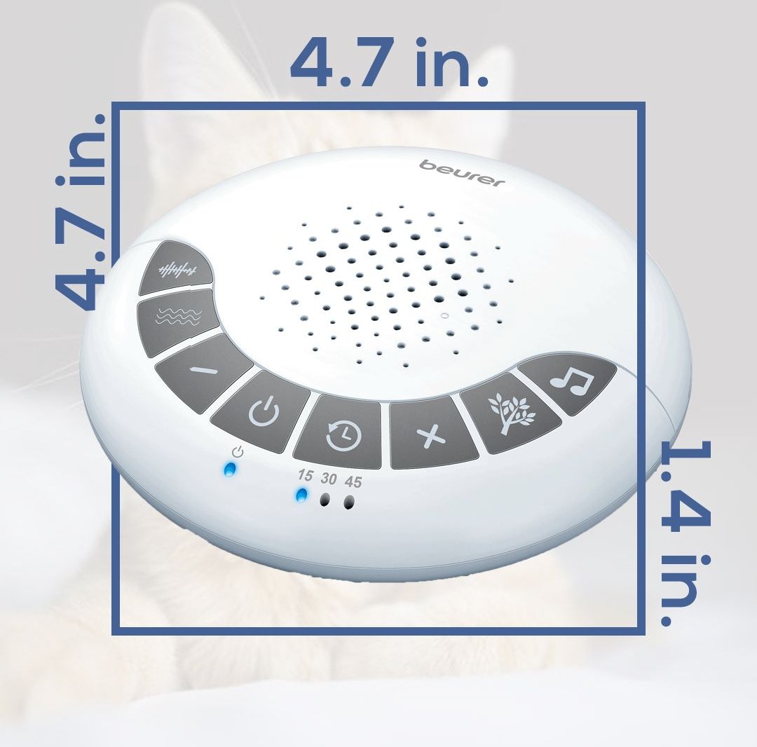 Beurer White Noise Machine Cat and Dog Calming Device， White