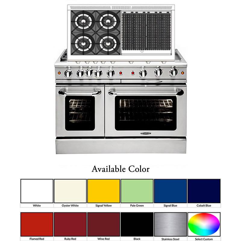 Capital 48-inch Freestanding Gas Range MCOR484BB-L