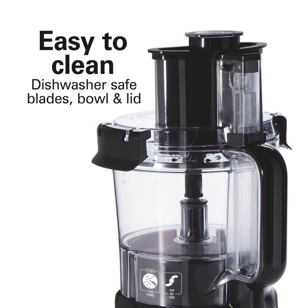 Hamilton Beach 10-Cup 3-Speed Black Food Processor 70723