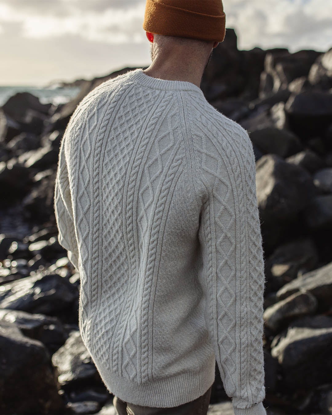 Sandbar Cable Knitted Jumper - Off White