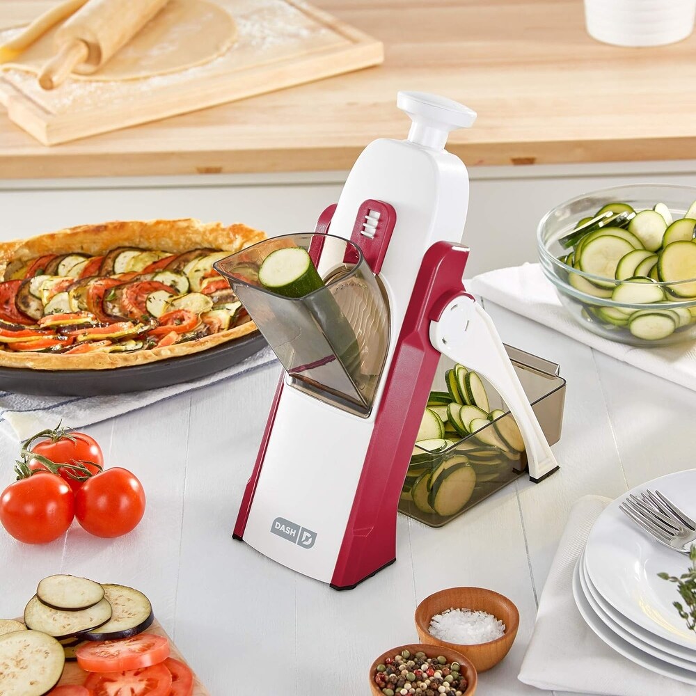 Dash Safe Slicer  Dicer for Vegetables with Thickness Adjuster