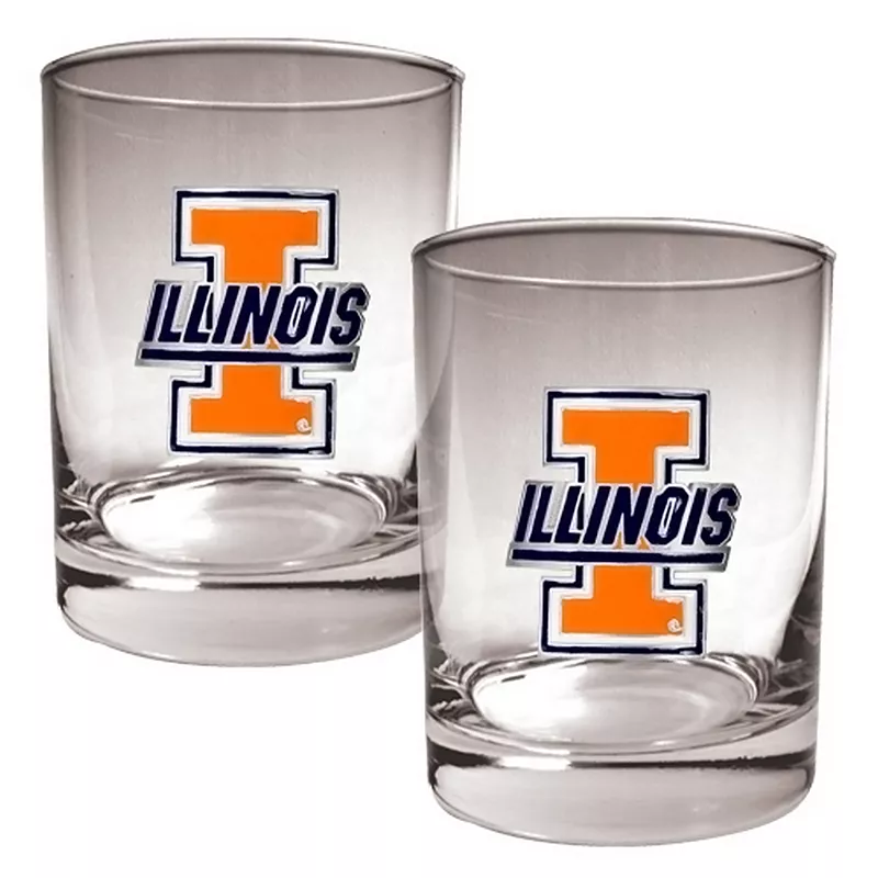 Illinois Fighting Illini 2-pc. Rocks Glass Set