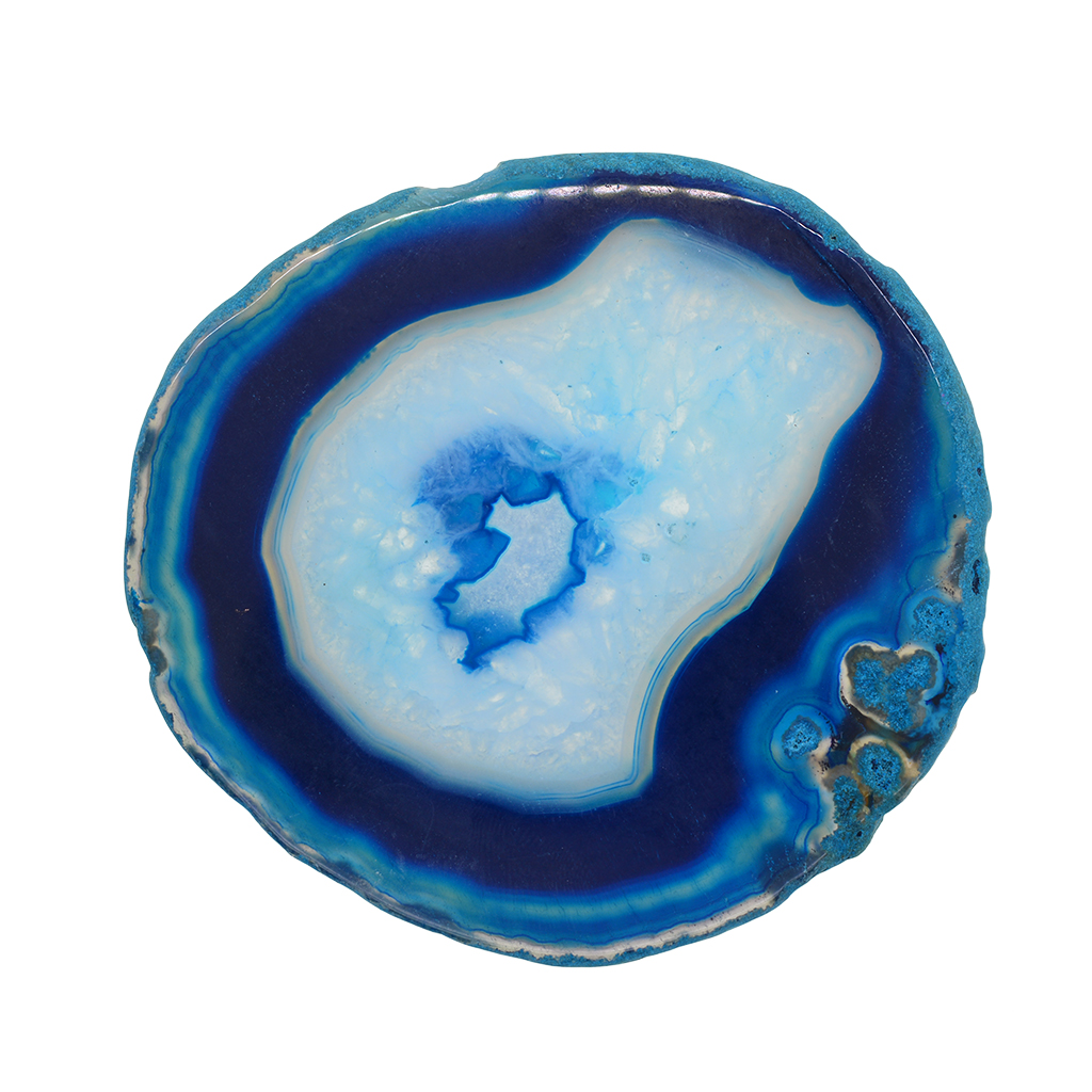 Set of 2 Slices Geode ，Beverage Coasters Cup Mat，Irregular