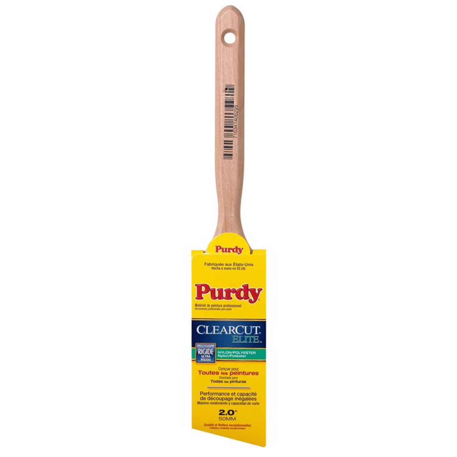 Purdy Clearcut Elite Glide 2 in. Ultra Stiff Angle Trim Paint Brush