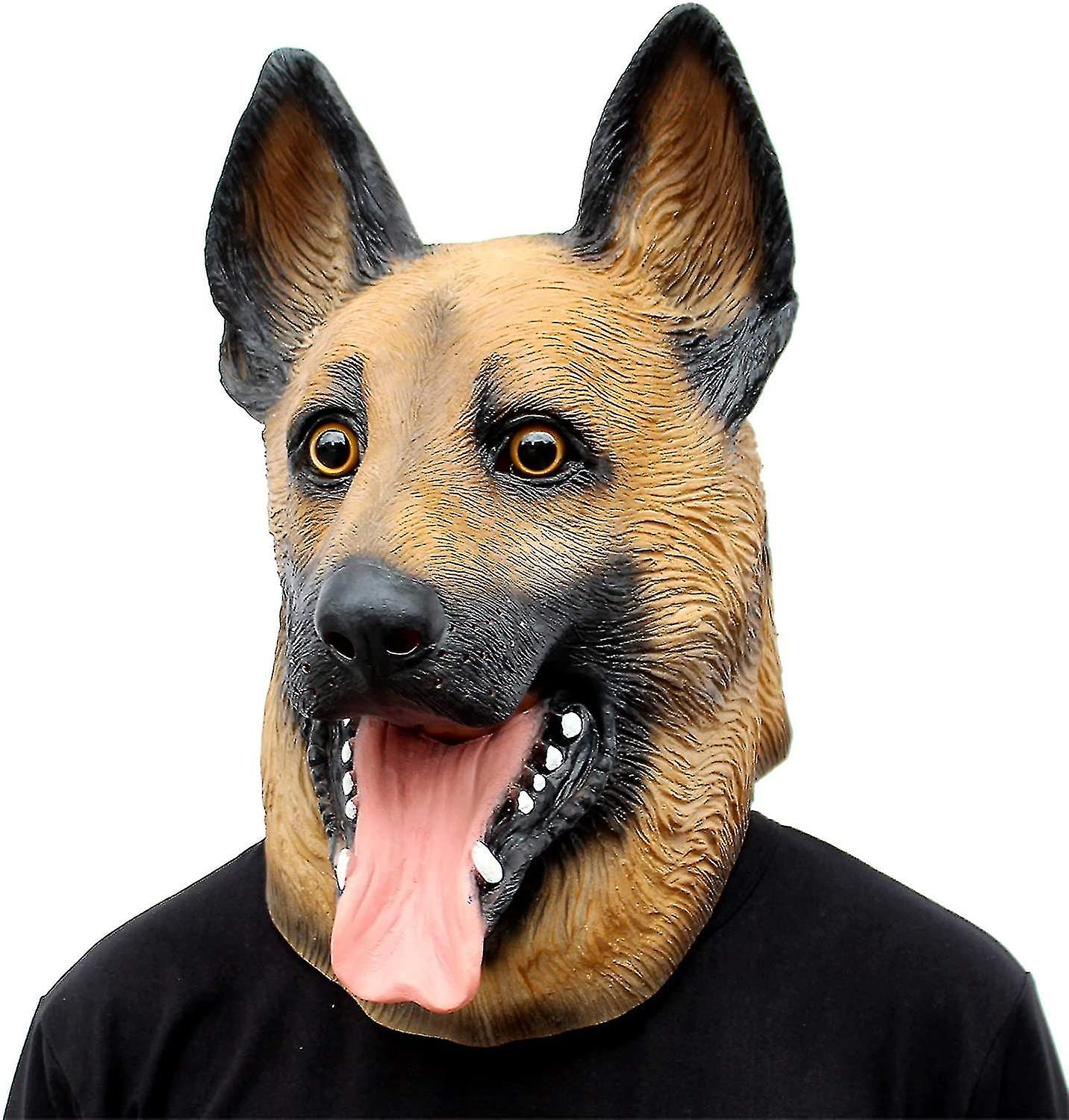 Dog Head Mask Halloween Party Dog Costume Masks Mask Super Bowl Underdog Costume Latex Animal Head Mask