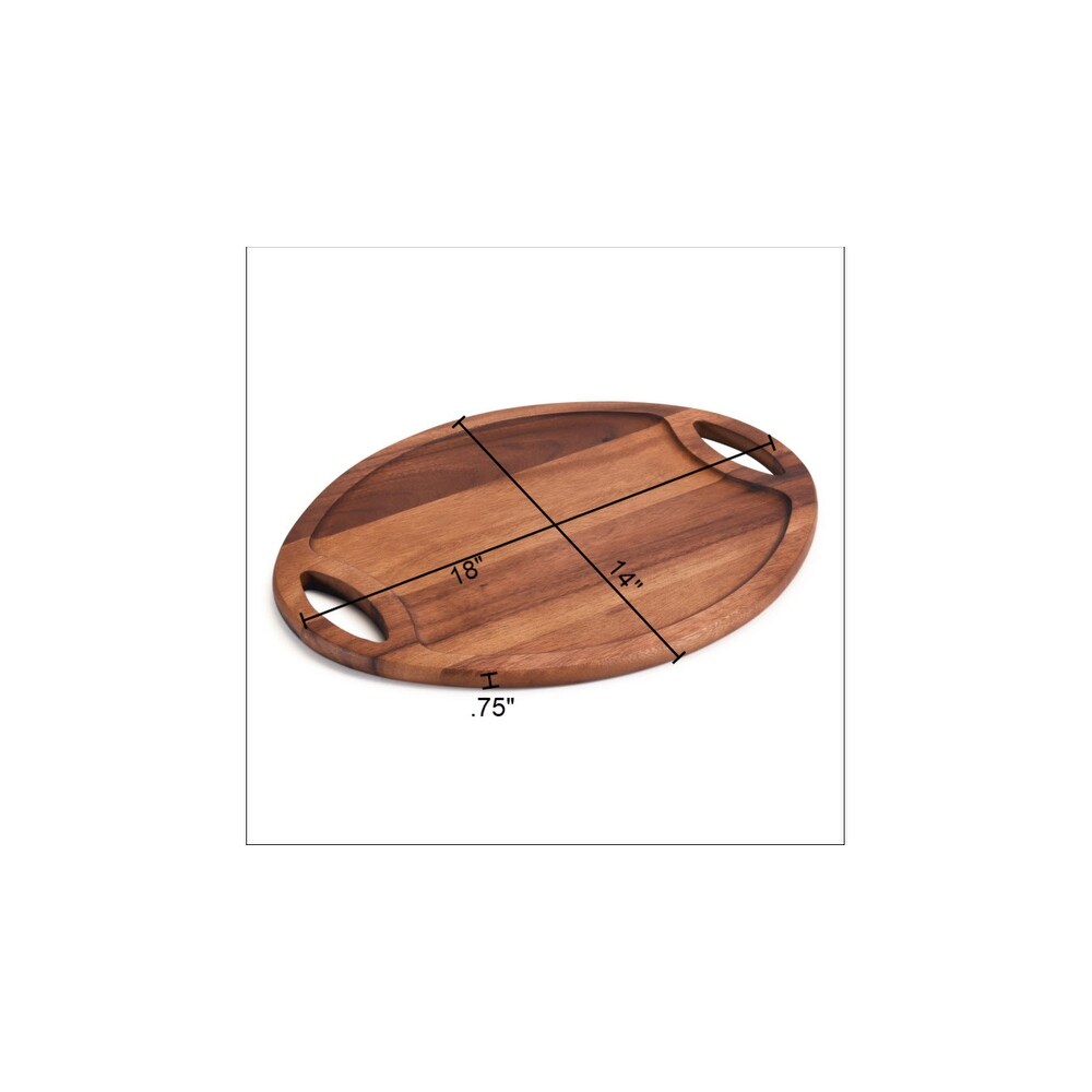 Oval Tray with Handle  Large