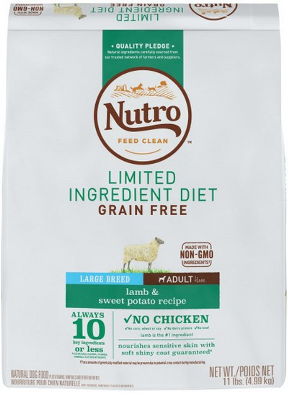 NUTRO Limited Ingredient Diet Large Breed Adult Lamb and Sweet Potato Recipe Dog Food