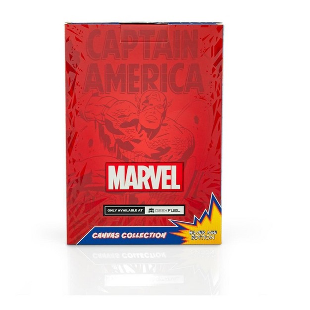 Geek Fuel Llc Marvel Comics Captain America 100 Comic Book Canvas Art Poster 9 X 5 Inches