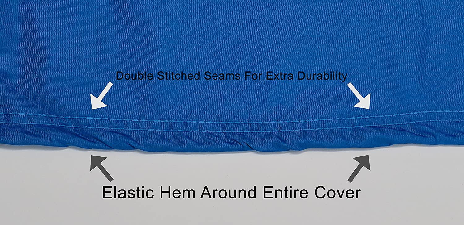 Weatherproof Jet Ski Covers for Polaris SLX PRO 785 1997-1999 - Blue/Black Color - All Weather - Trailerable - Protects from Rain， Sun， UV Rays， and More! Includes Trailer Straps and Storage Bag