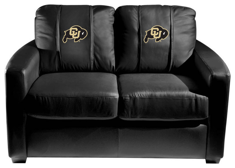 Colorado Buffaloes Stationary Loveseat Commercial Grade Fabric   Contemporary   Loveseats   by DreamSeats LLC  Houzz