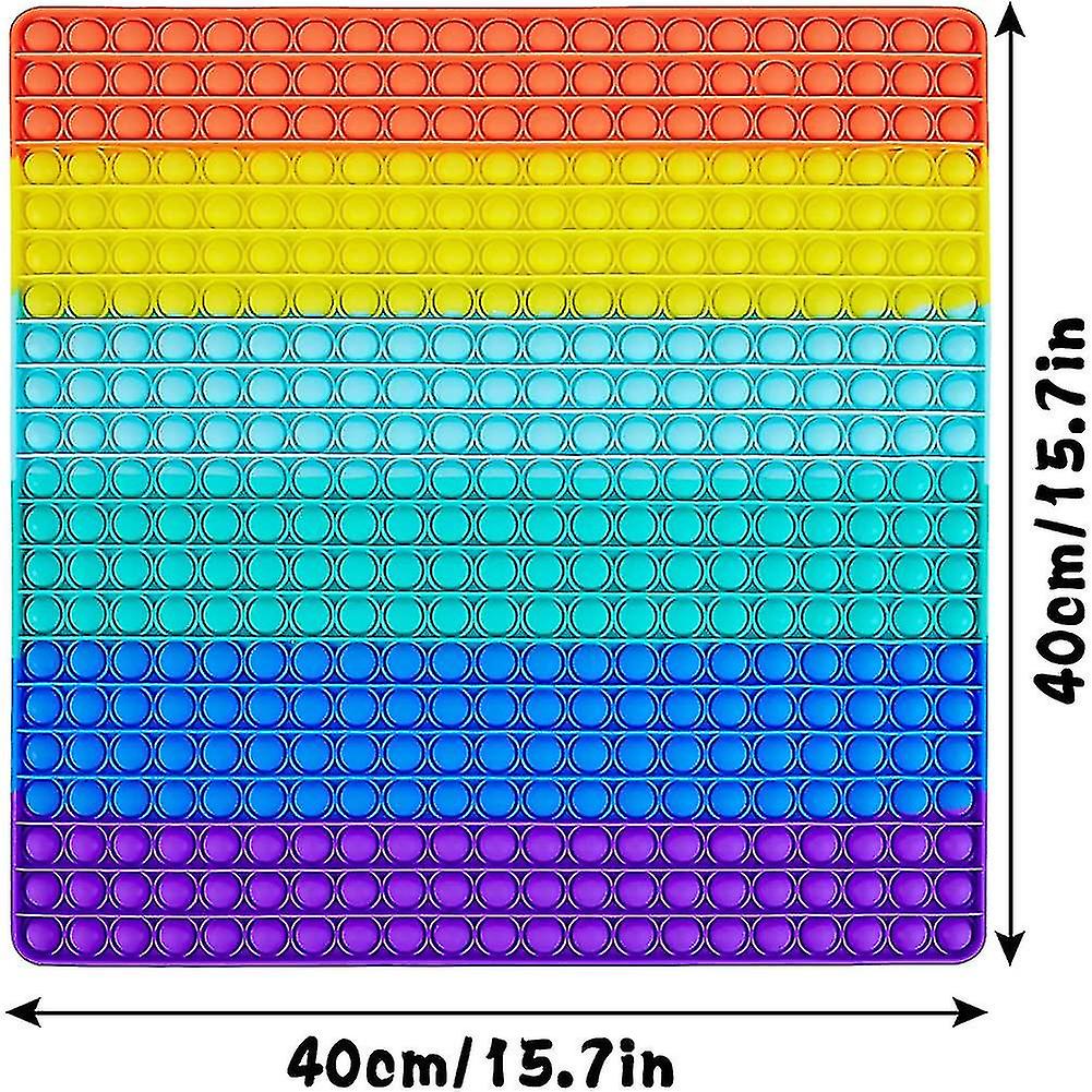 441 Biggest Huge Rainbow Pop Pops It Sensory Toy Super Big Extra Large Fidget Giant Mega Popet， Sqaure Popping Poppet 1000 Gigantic Gifts Oversized Pu