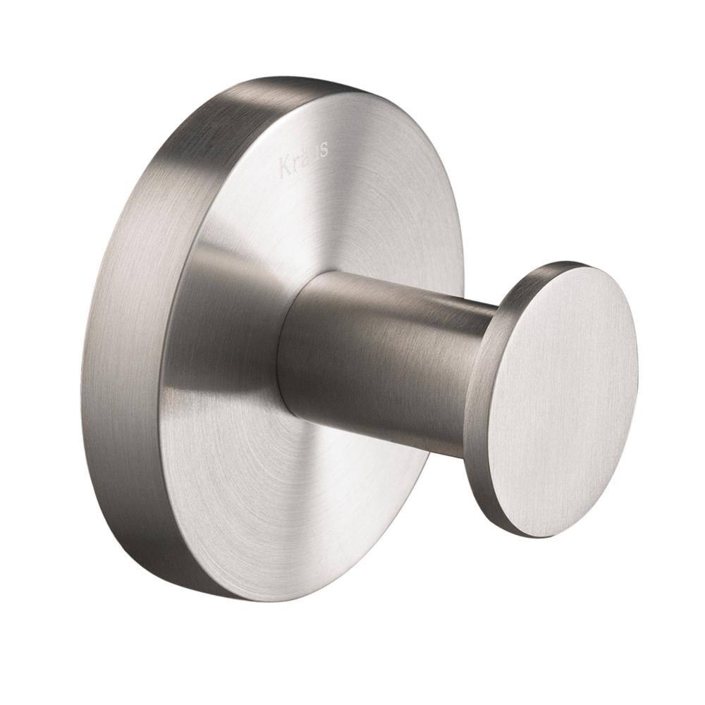 KRAUS Elie Bathroom Robe and Towel Hook in Brushed Nickel KEA-18801BN