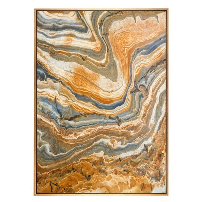 Yellow Granite Pattern Painting Wall Art Fl-H237B