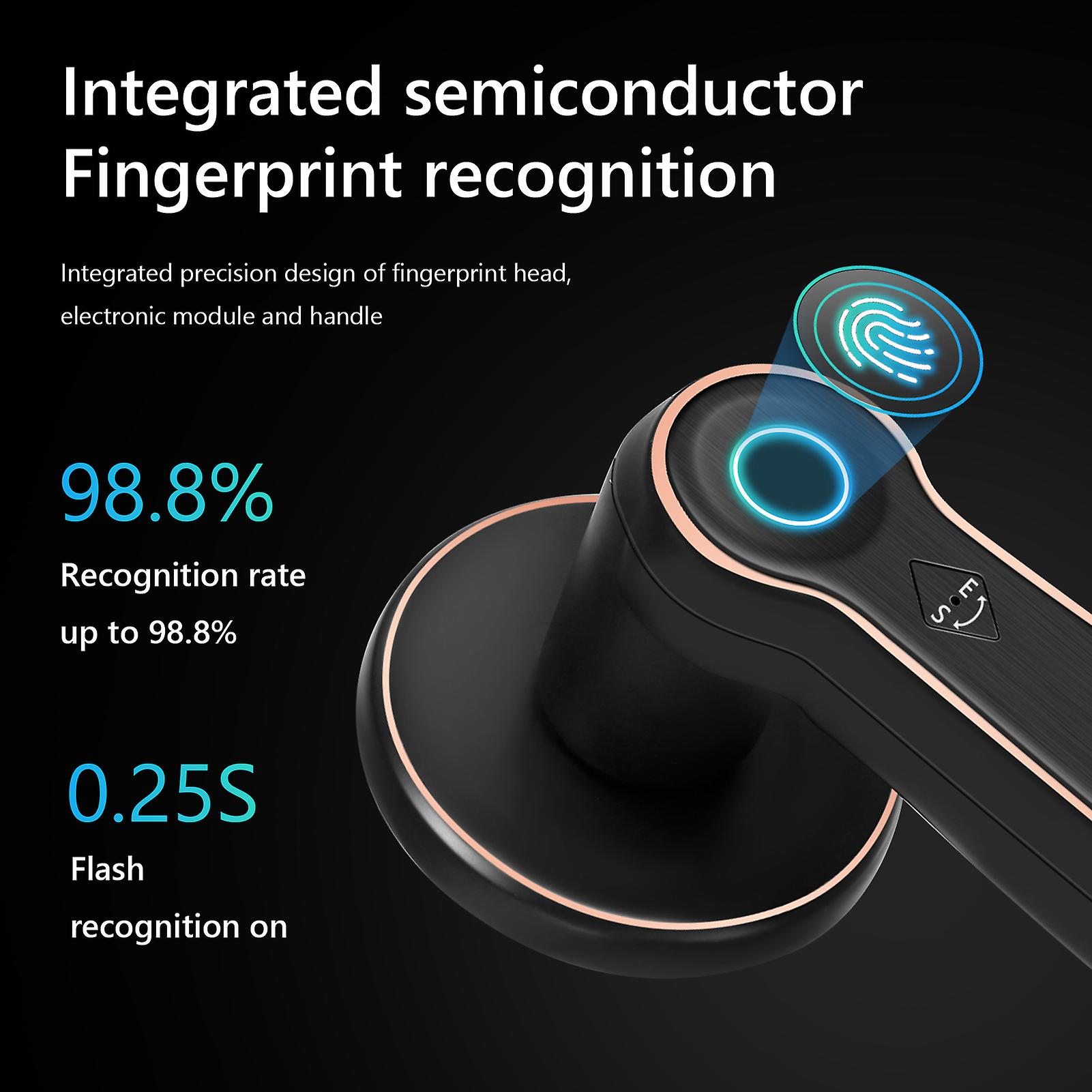 Biometric Fingerprint Door Lock，smart Lock，key-less Entry Door Lock With Keypad For Home Apartment Office