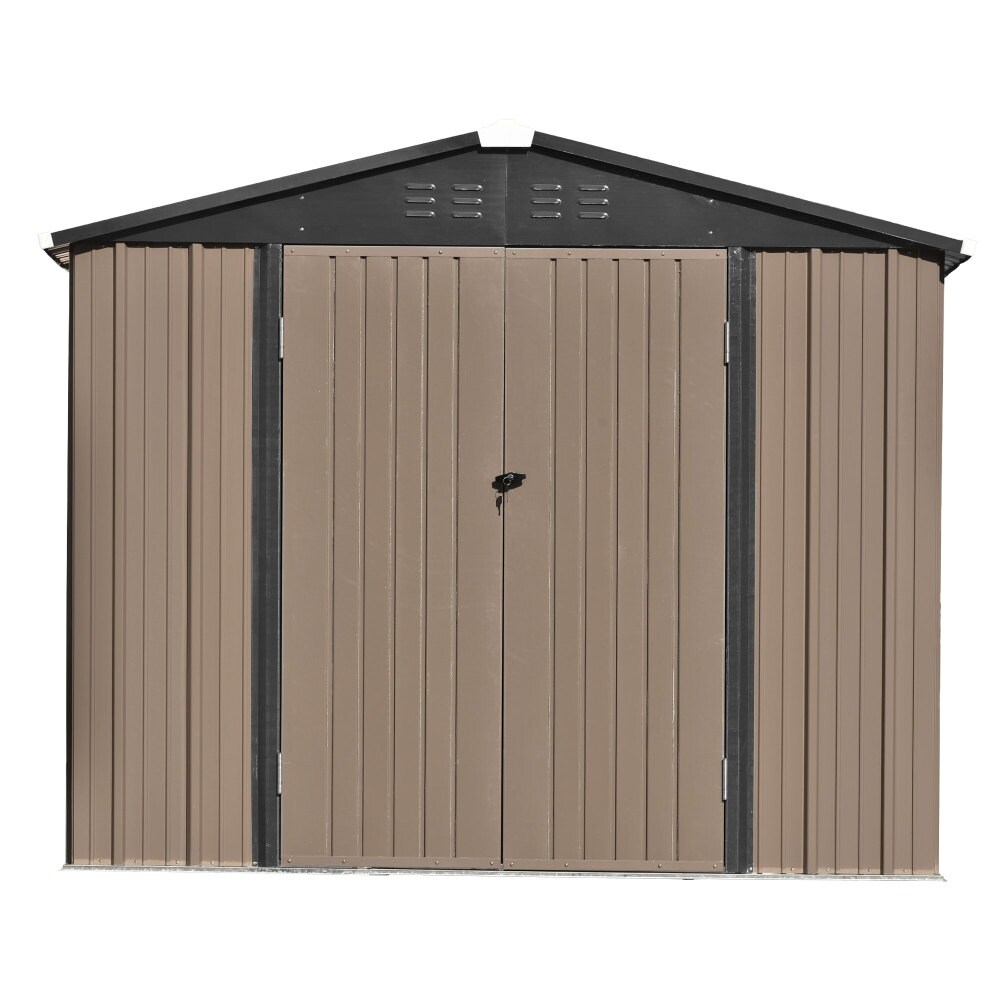 Bike Shed Garden Shed Metal Tool Storage Shed with Vents