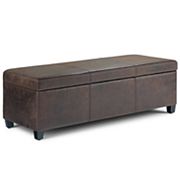 Simpli Home Avalon Storage Ottoman Bench