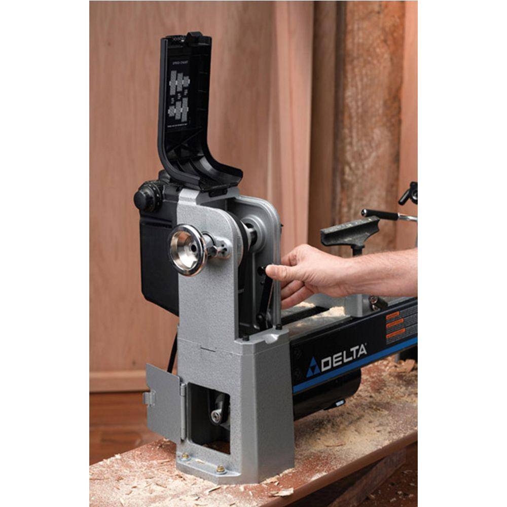 Delta 12-12 in. Mini- Wood Lathe with Variable Speed 46-460