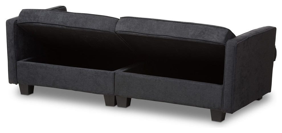 Felicity Fabric Upholstered Sleeper Sofa   Transitional   Loveseats   by HedgeApple  Houzz