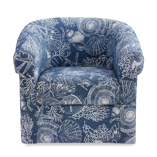 Moriarty Nautical Seashell Swivel Chair