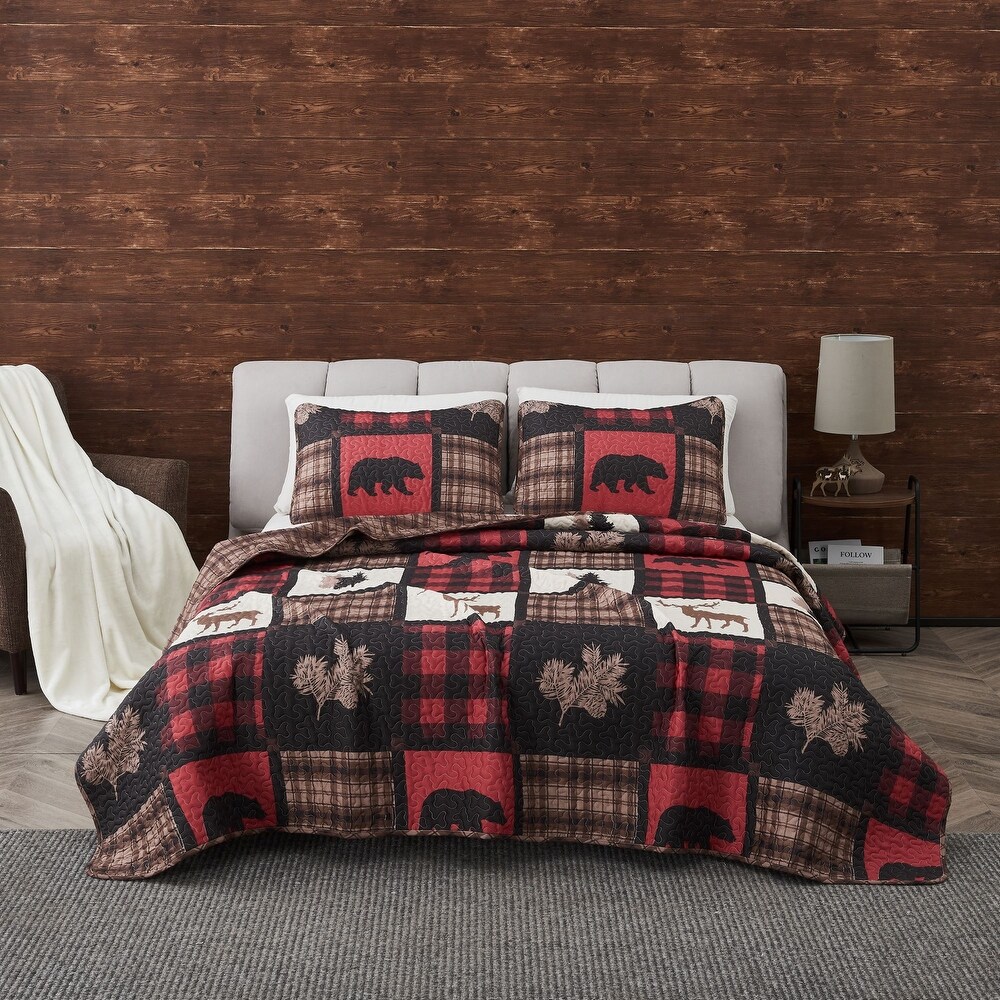 Premium Rustic Lodge  Season Quilt Set