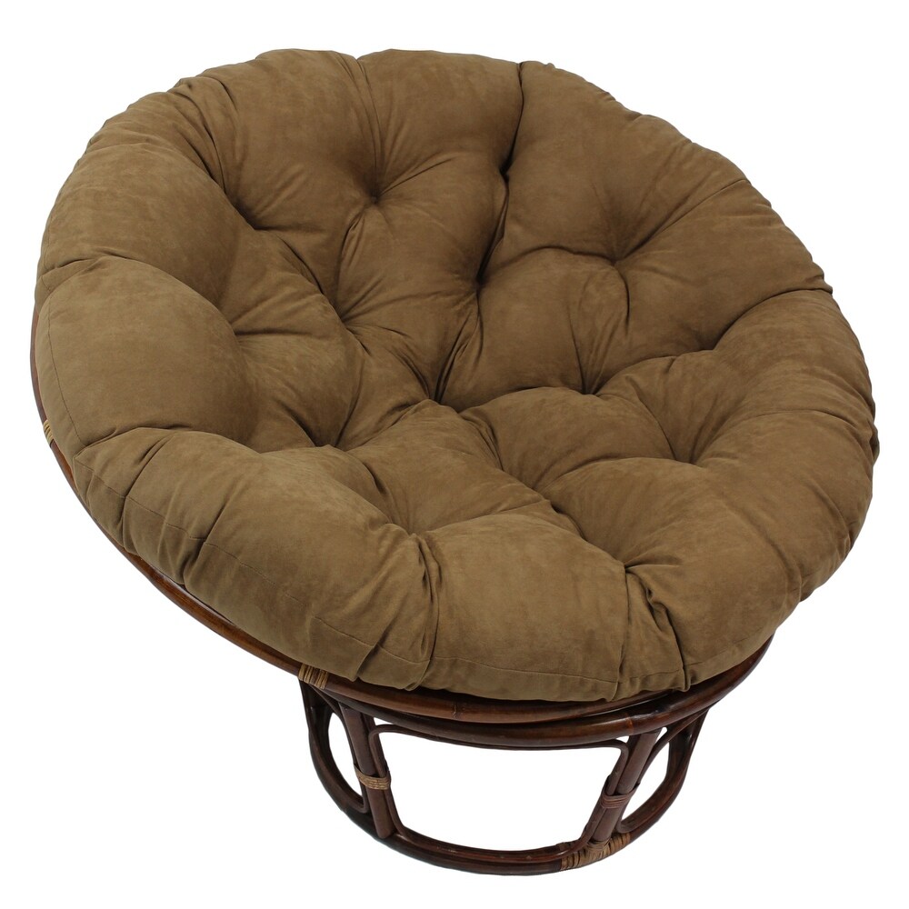 Microsuede Indoor Papasan Cushion (44 inch  48 inch  or 52 inch) (Cushion Only)
