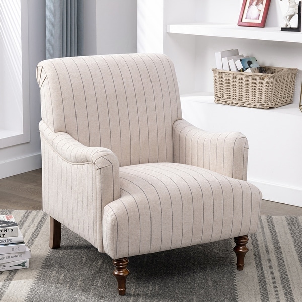 Sherman Sea Oat Striped Arm Chair by Greyson Living