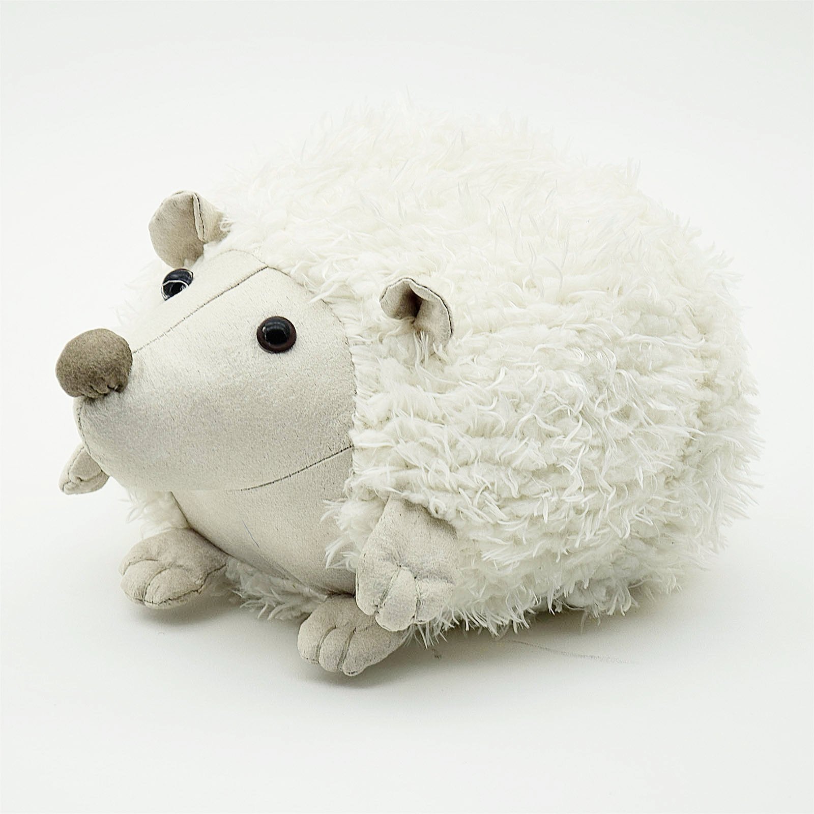 Handmade Cute White Hedgehog Decorative Doll/Door Stopper  T16062