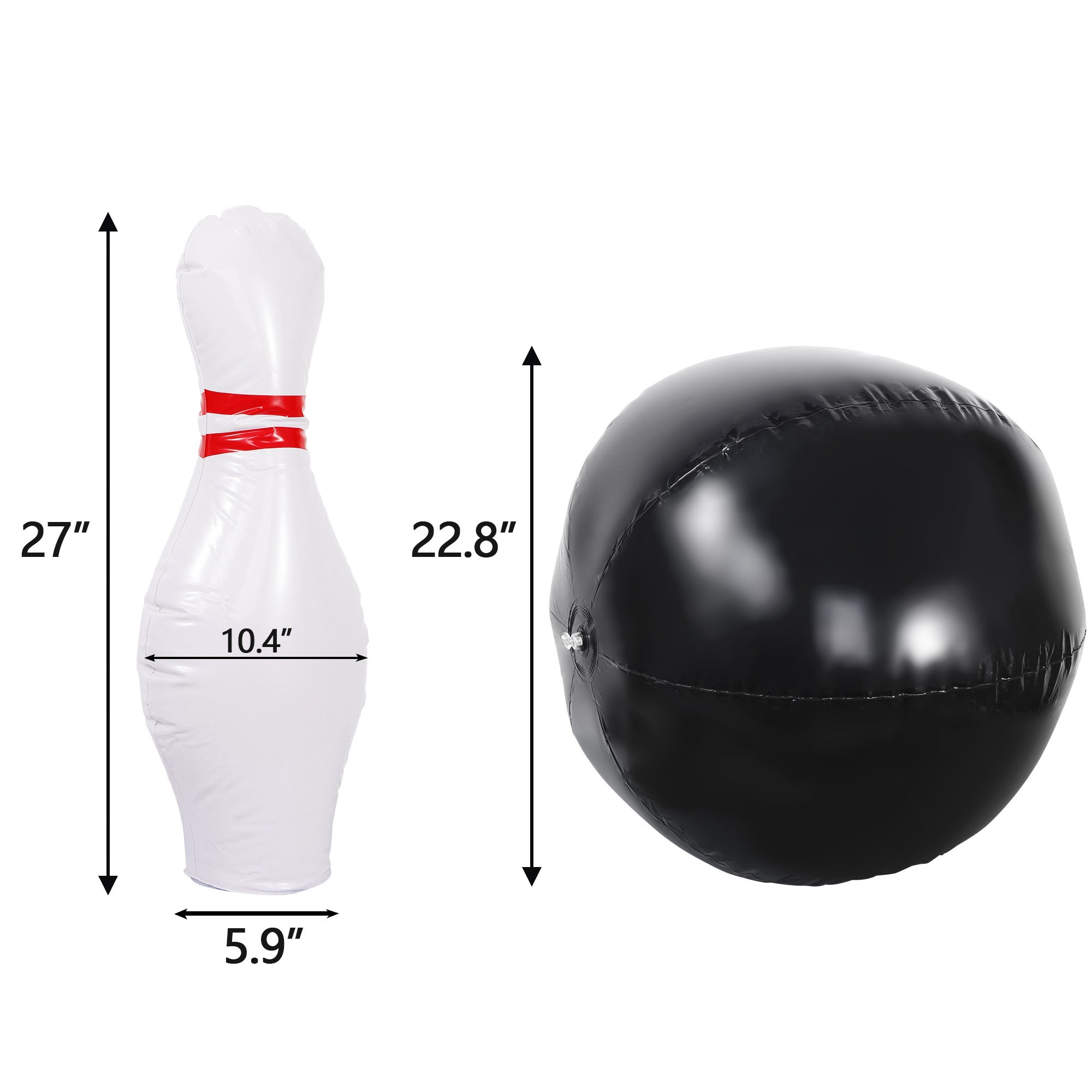 ZENY Kids Bowling Set W/ 6 Pins & 1 Ball Toy Gifts Early Education School-age Children Toys