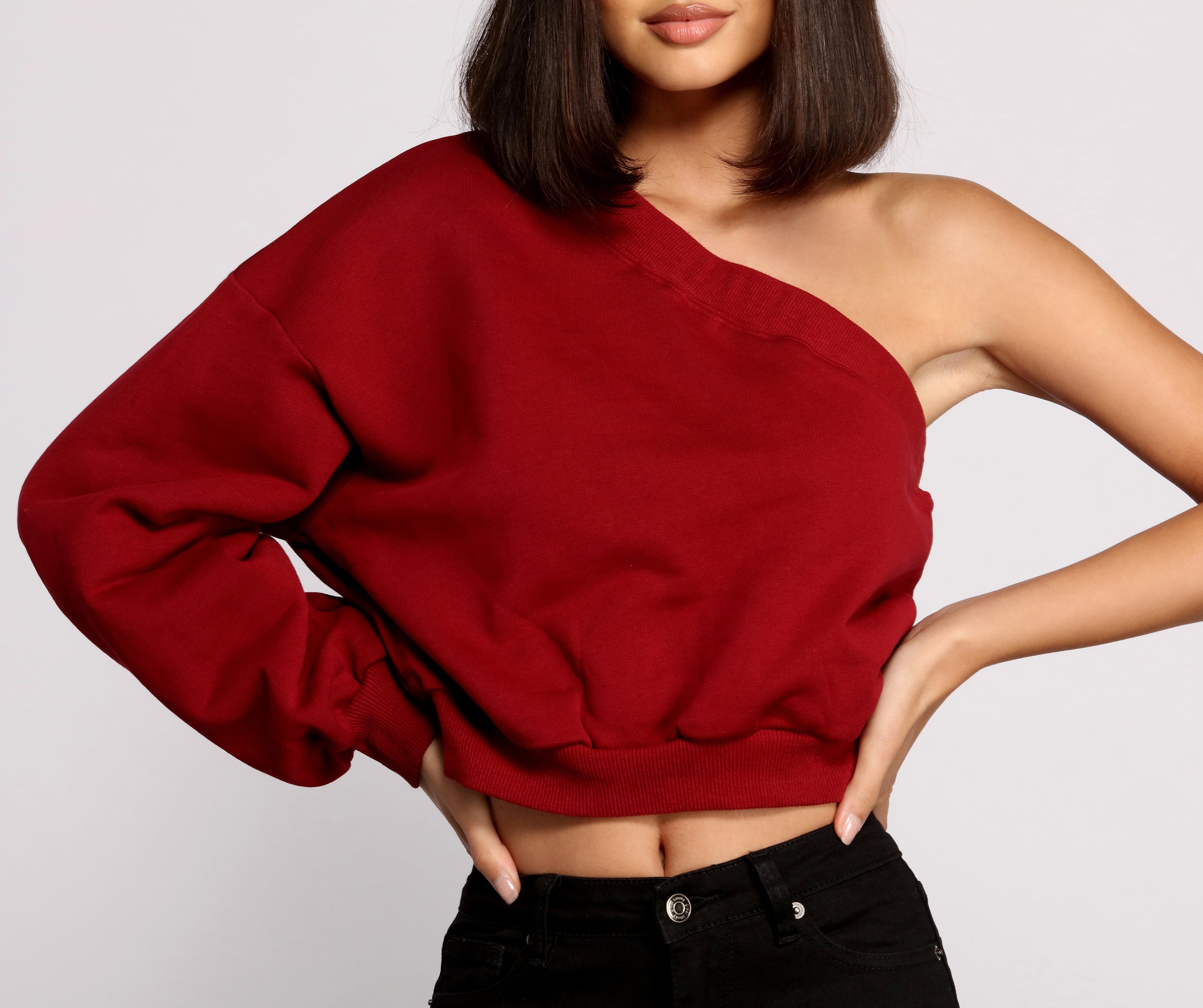 Comfy-Chic One Sleeve Top