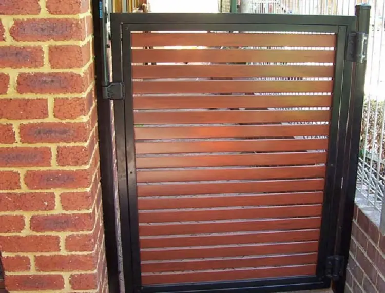 Slat Fence Panels No Dig Aluminum Private Garden Aluminum Factory Directly Supply Outdoor Custom Made Security Fence