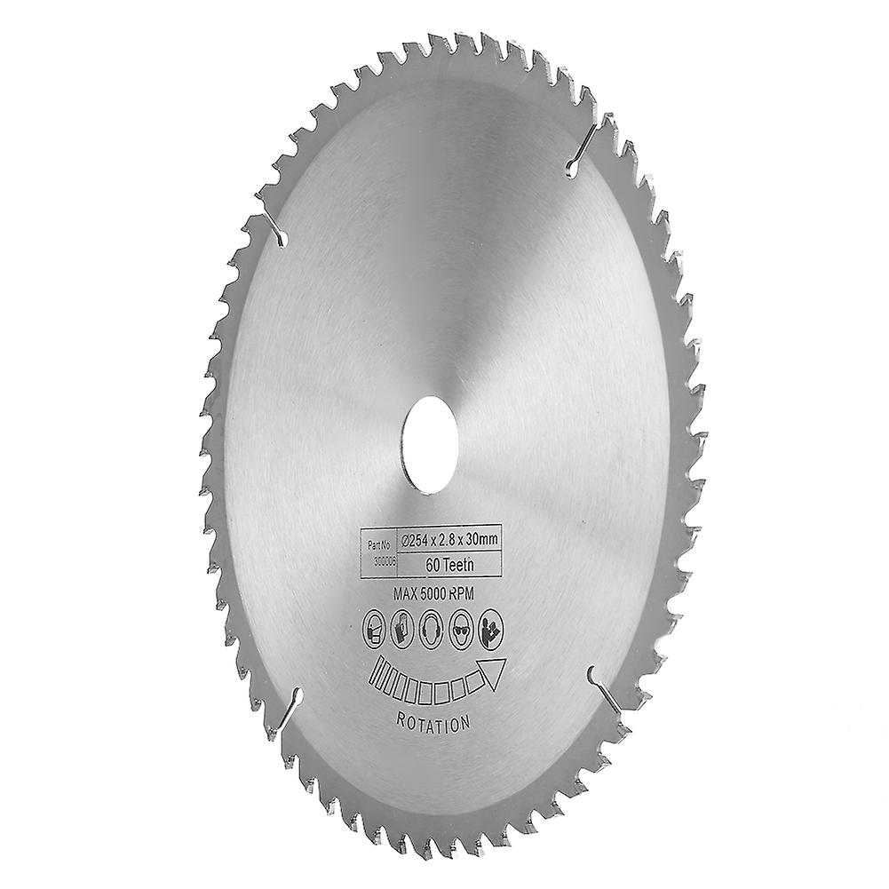 Carbide Circular Saw Blade Tct Cutting Disc For Metal Wood Plastic 254*30mm 60 Teeth