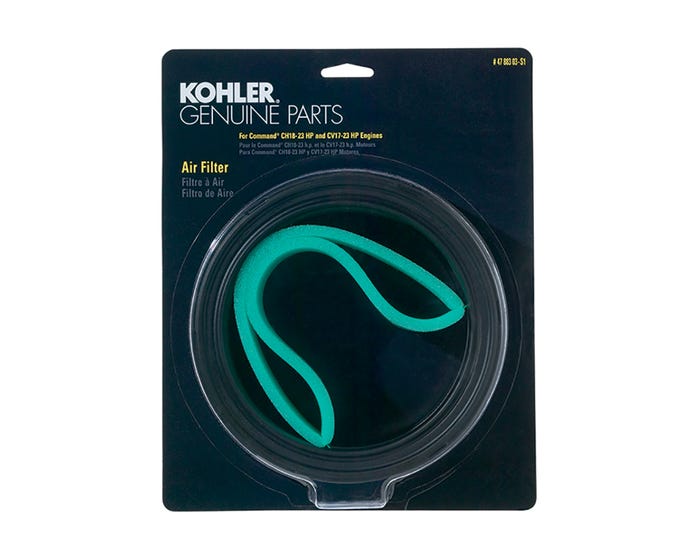 Kohler Air Filter and Pre-Cleaner - 47 883 03-S1