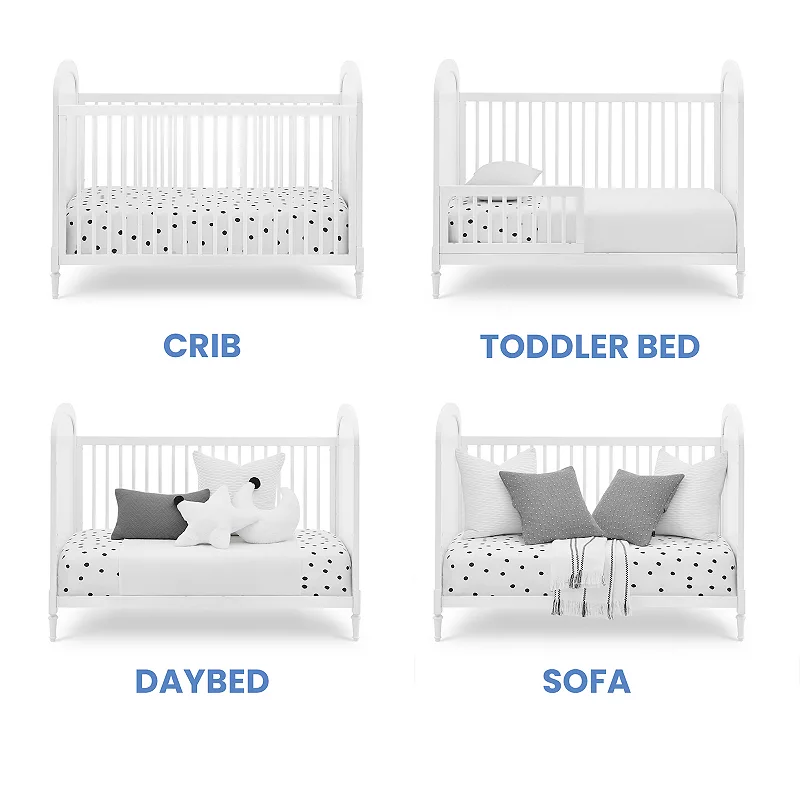 Delta Children Madeline 4-in-1 Convertible Crib with Included Conversion Rails