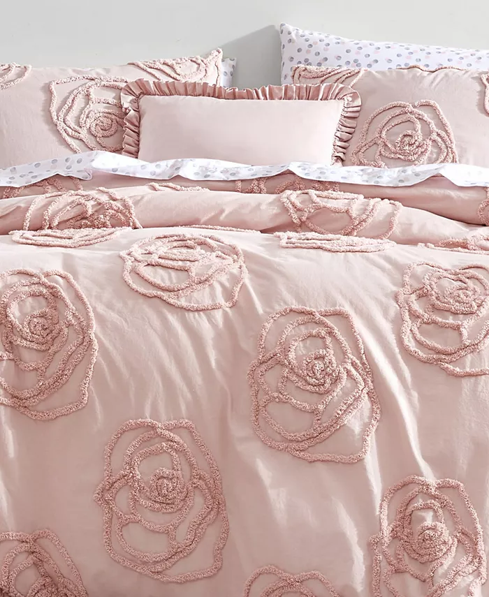 Betsey Johnson Rambling Rose 3-Pc. Duvet Cover Set， Twin