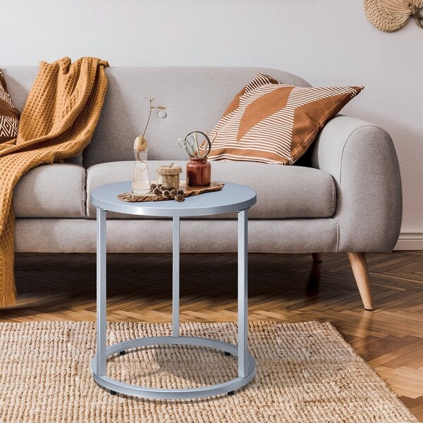 Pellebant Round Steel Side Table End Table