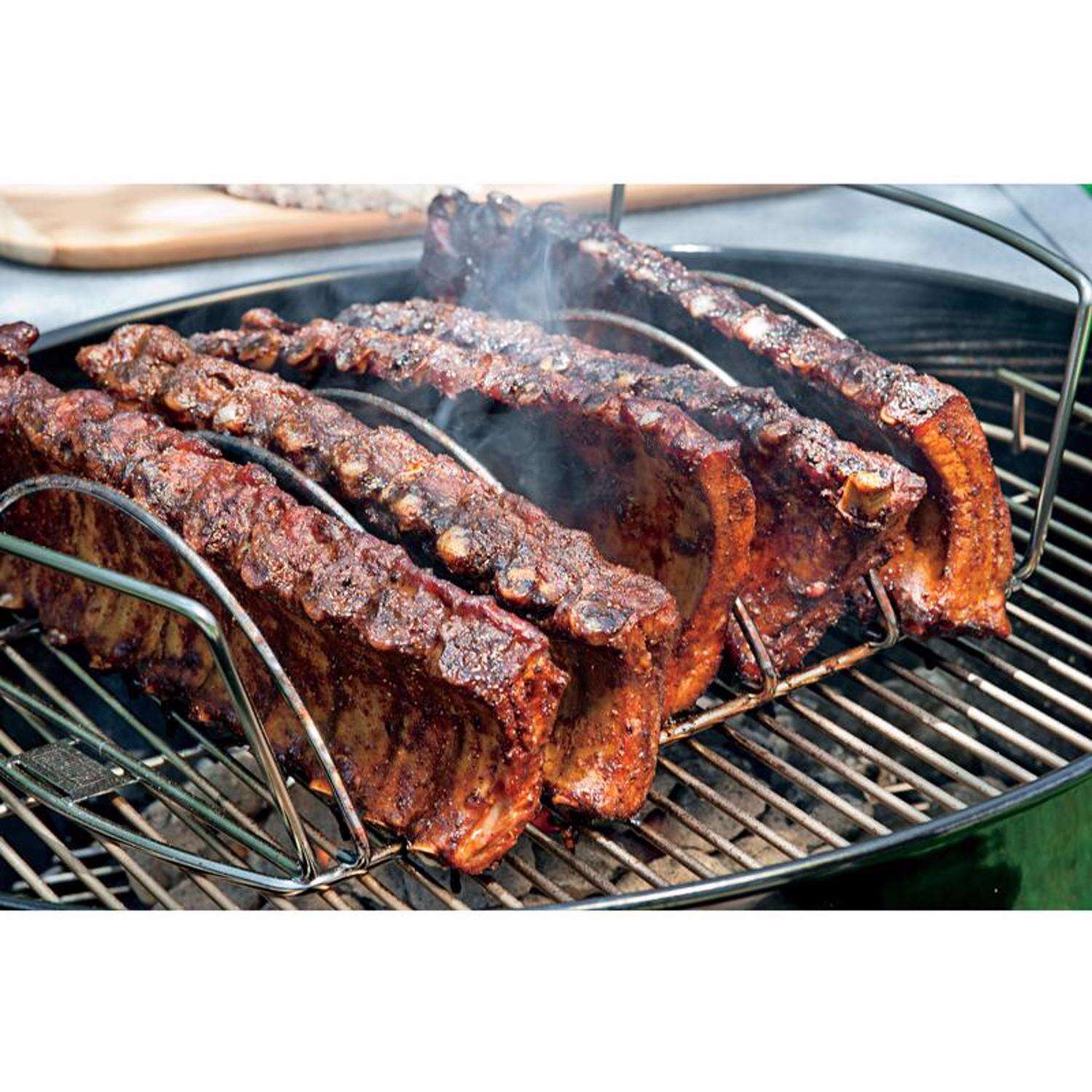 Weber Steel Roasting Rack 17.1 in. L X 10.5 in. W 1 pk