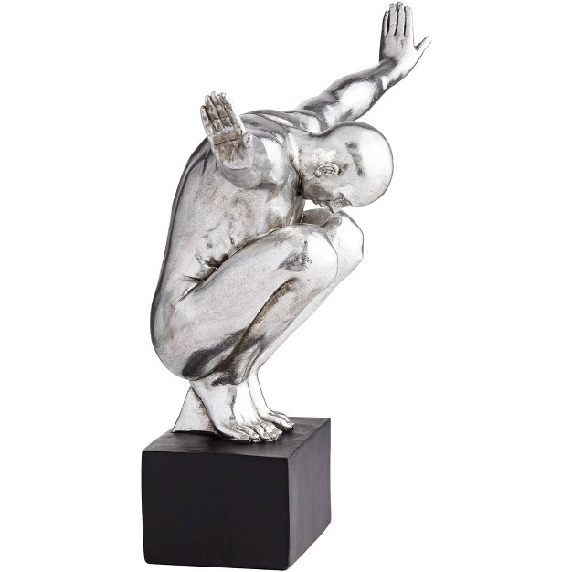 Wide Silver Sculpture