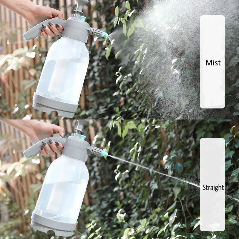 2 Liter Plastic Pressure Handheld Spray Bottle Car Wash Hand Garden Pump Sprayer For Plants