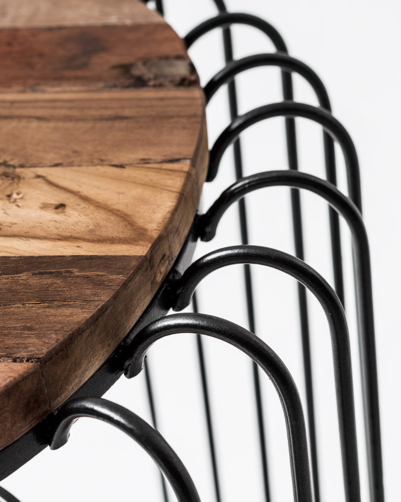 Barca Round Side Table   Industrial   Side Tables And End Tables   by Nova Solo Furniture  Houzz