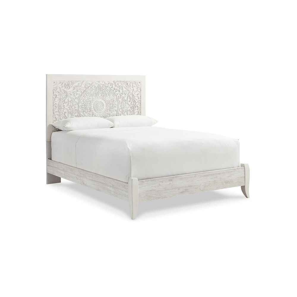 Signature Design by Ashley Paxberry White Queen Panel Bed