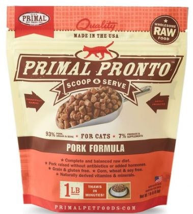 Primal Pronto Pork Formula For Cats