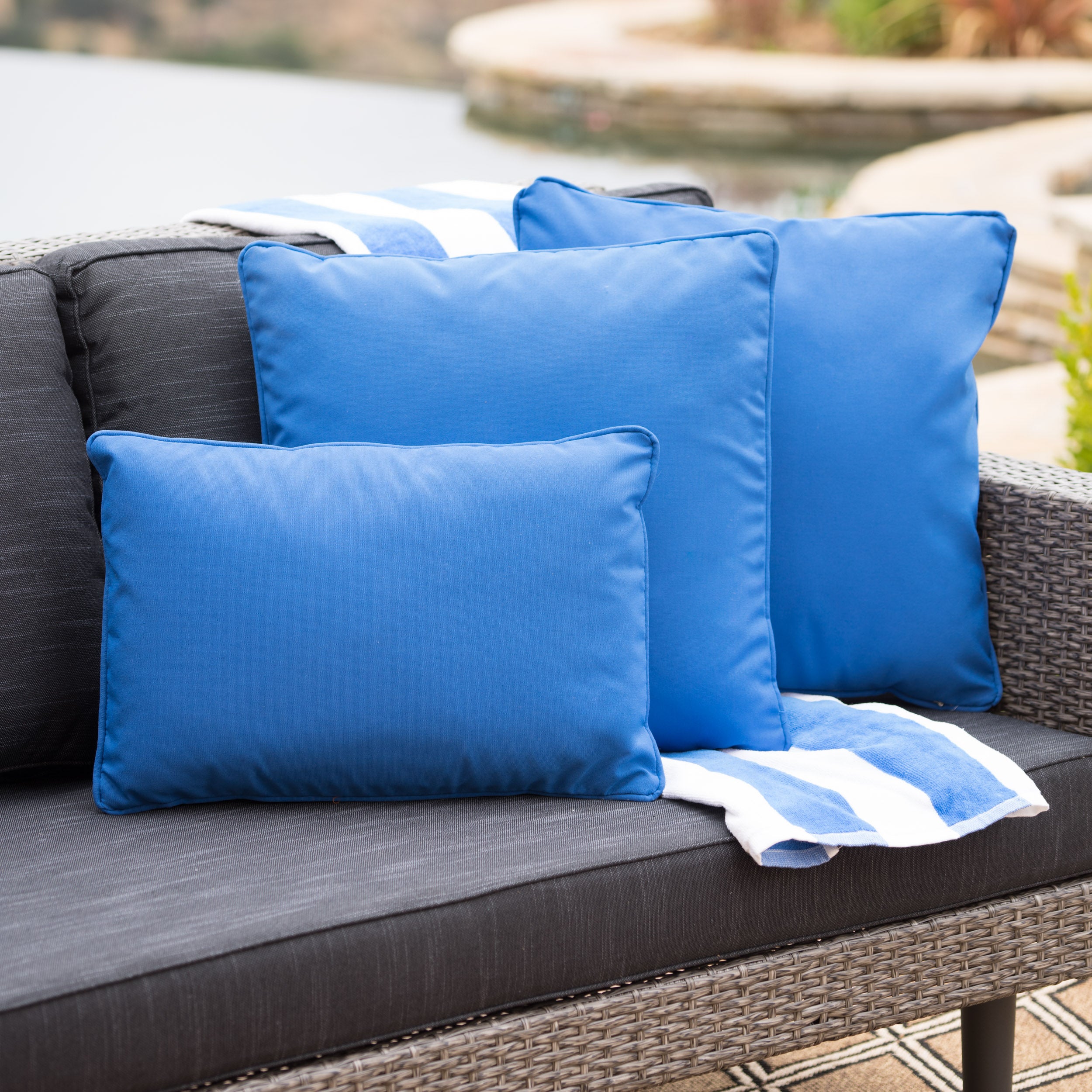 Corona Outdoor Patio Water Resistant Pillow Sets