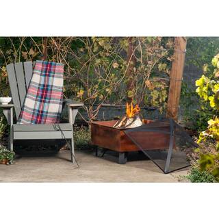 Sterling Oaks Boxite Steel 26 in. Square Wood-Burning Fire Pit in Copper 52119